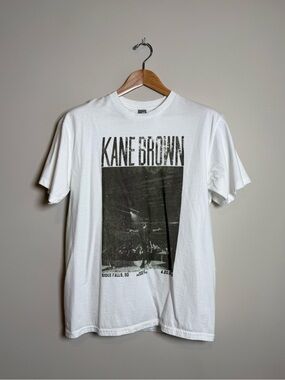 Kane Brown 2023 Concert Tour T-Shirt | White | Large Graphic Tee Sioux Falls SD